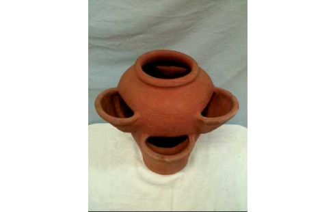 KRÄUTERTOPF TERRAKOTTA RUND PFLANZGEFÄß