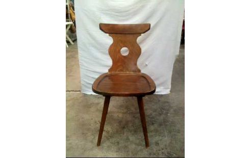 BAUERNSTUHL RUSTIKAL HOLZ DUNKEL