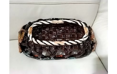 COUPE PANIER CÉRAMIQUE TRESSÉE