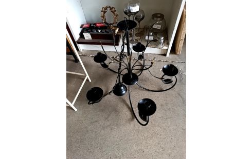LUSTRE 5 BRANCHES NOIR