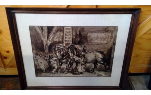 KADER TEKENING CHINESE INKT ALFRED OST