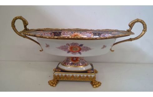 MILIEU DE TABLE LIMOGES PEINT A LA MAIN