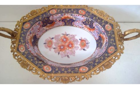 MILIEU DE TABLE LIMOGES PEINT A LA MAIN