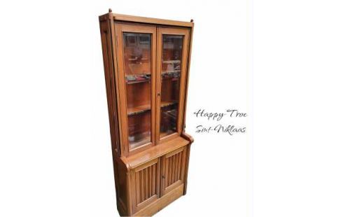 MUEBLE BAJO. TECA ANTIGUO, , BARCO 1 BISELADO HIELO