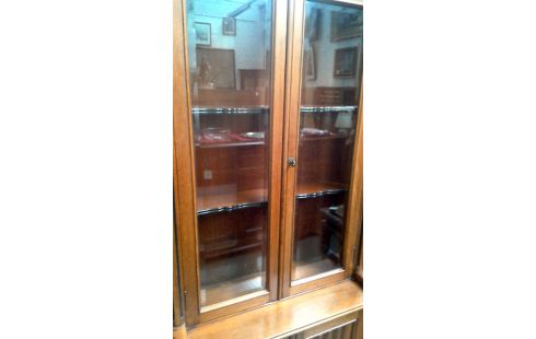 MUEBLE BAJO. TECA ANTIGUO, , BARCO 1 BISELADO HIELO