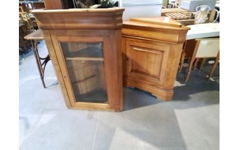 MEUBLE D'ANGLE MERISIER 2P