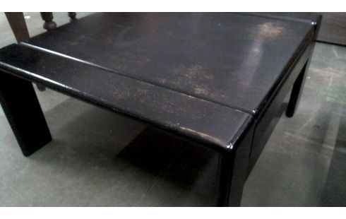 WOHNZIMMERTISCH 1 SCHWARZ MASSIV IM VINTAGE-STIL