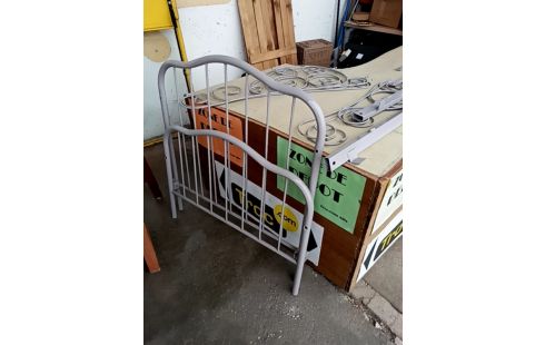 LIT ENFANT METAL GRIS 90*190