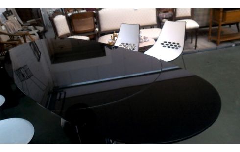 MESA HIELO TEÑIDO, , 4 SILLAS HIERRO