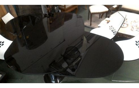 MESA HIELO TEÑIDO, , 4 SILLAS HIERRO