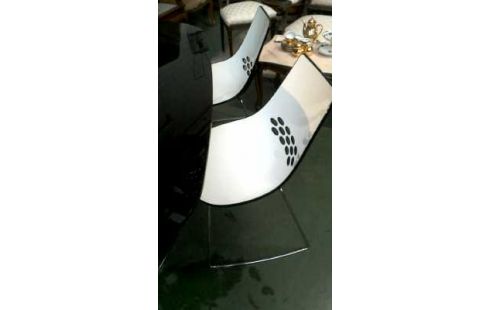 MESA HIELO TEÑIDO, , 4 SILLAS HIERRO