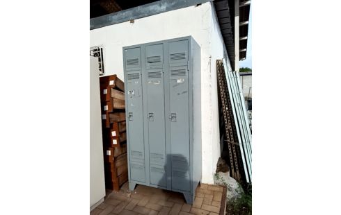 VESTIAIRE METAL 3 COLONNES