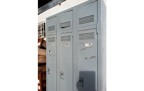 VESTIAIRE METAL 3 COLONNES