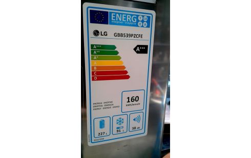KOEL-VRIESCOMBINATIE LG GBB539PZCFE A+++