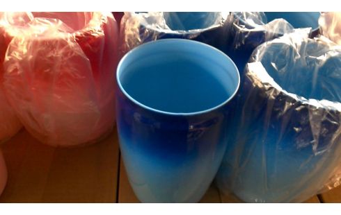 JARRÓN HIELO ROJO AZUL, , CAJA