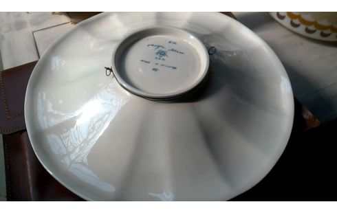 ASSIETTE GRAND DELFT BLANCHE BLEUE MEMOIRE VIVE