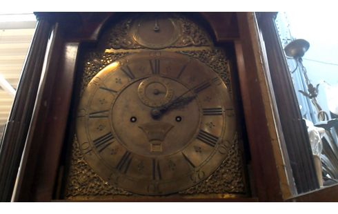 RELOJ DE ANTESALA INGLÉS NOGAL ANTIGUO