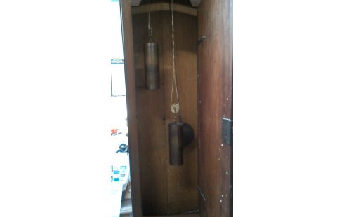 RELOJ DE ANTESALA INGLÉS NOGAL ANTIGUO