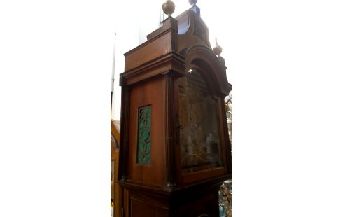 RELOJ DE ANTESALA INGLÉS NOGAL ANTIGUO