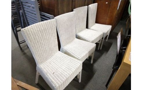 CHAISE BANANIER LOT DE 4