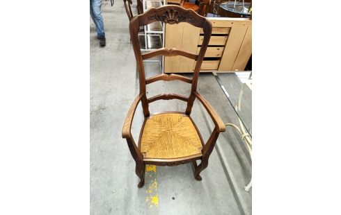 FAUTEUIL PAILLÉ BOIS