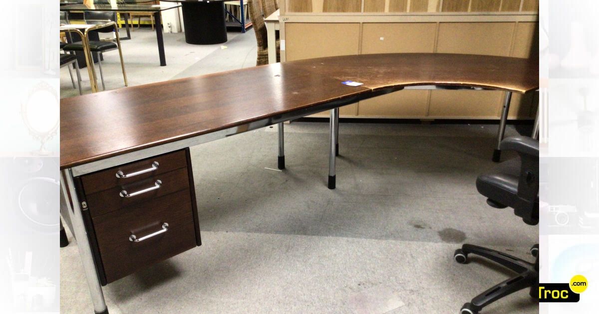 Achat BUREAU COURBE VINTAGE occasion Jumet