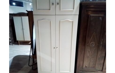 ARMOIRE HAUTE 4 PORTES BLANCHE