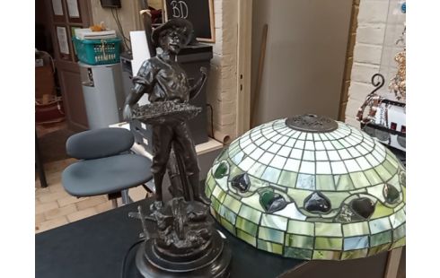 LAMPE STYLE TIFFANY A RESTAURER d