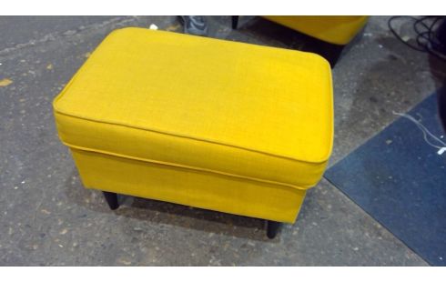 FAUTEUIL IKEA MOUTARDE + REPOSE PIED