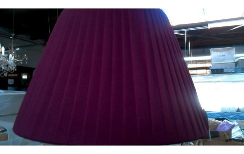 TAFELLAMP METAAL ECRU BORDEAUX KAP