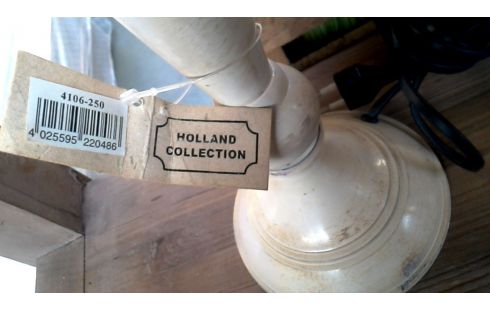 TAFELLAMP METAAL ECRU BORDEAUX KAP