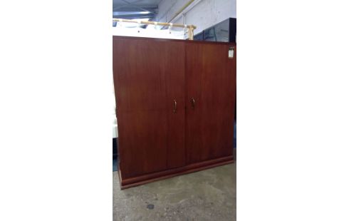 GARDEROBE 1 TEAKHOLZ IM VINTAGE-STIL 2 TÜREN