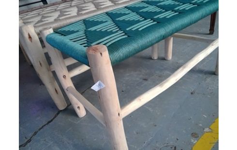 BANC 80CM COLORE EN BOIS