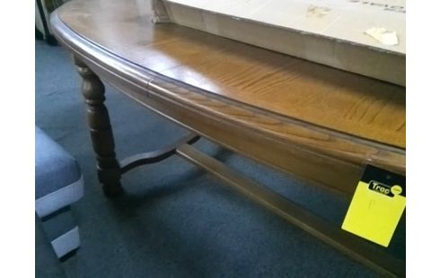 TABLE OVALE AVEC 2 ALLONGES