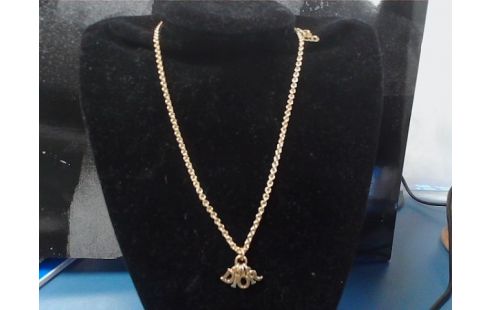 COLLIER BIJOUX DIOR MÉTAL DORÉ