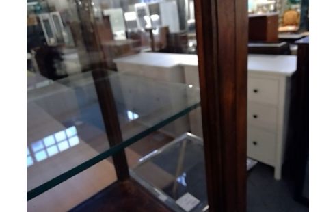 ETAGERE COLONNE TEAK VITRINE 4 FACES