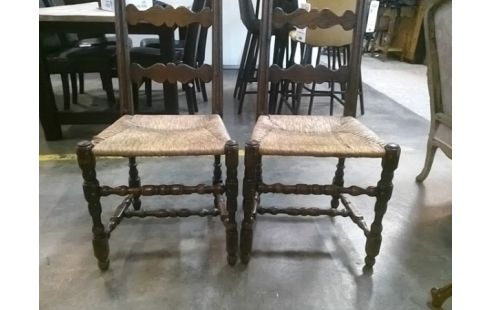 CHAISES DE MONTAGNE LA PAIRE LE LOT