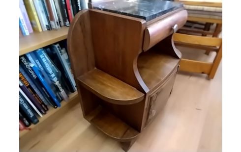 CHEVET 1 TIROIR STYLE ART DECO