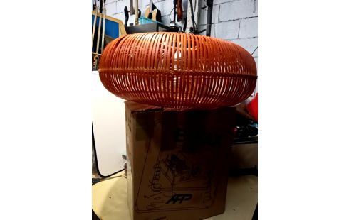 SUSPENSION OSIER CUIVRÉ RONDE