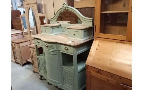 COIFFEUSE PATINEE VERTE