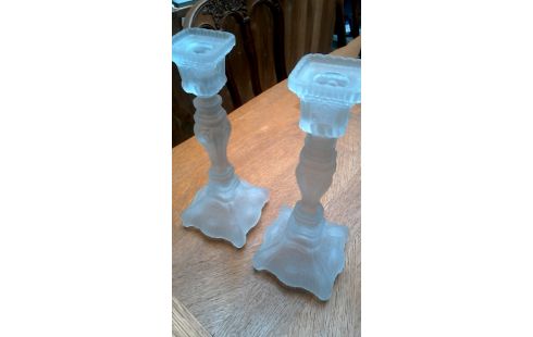 KANDELAAR MAT GLAS LOT