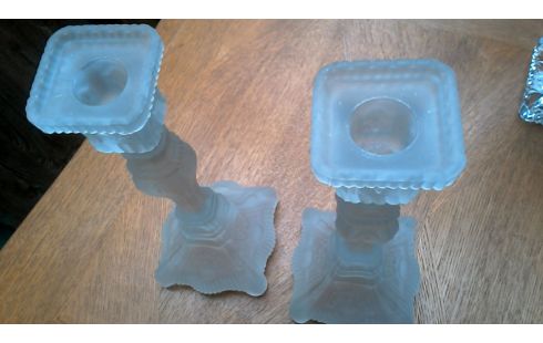 KANDELAAR MAT GLAS LOT