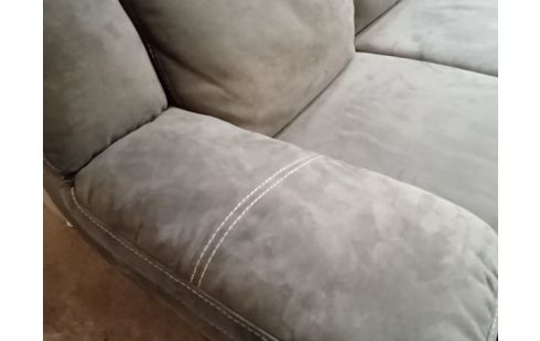 SALON MICROFIBRE GRIS 2RELAX ELECTRIQUES+2.5PL