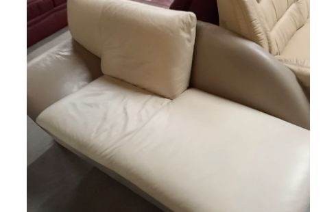 LISEUSE CUIR BICOLORE BEIGE