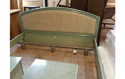 LIT BAMBOU VERT 180X200 + CHEVETS