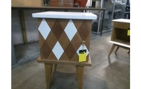 CHEVET VINTAGE REPEINT 1 PORTE