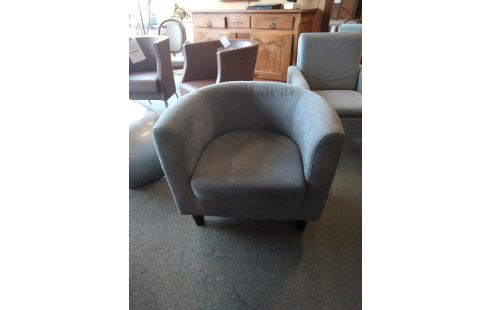 FAUTEUIL CABRIOLET TISSE GRIS
