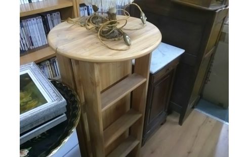 ETAGERE A POSER EN PIN RONDE