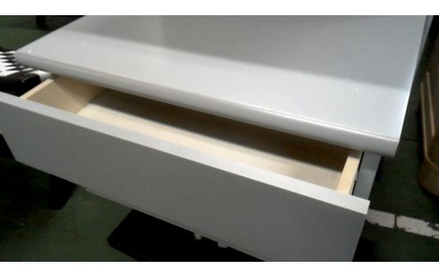 NACHTTISCH GRAU 2 SCHUBLADEN