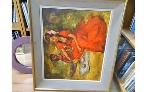 TABLEAU "LE GOUTER EN PLEIN AIR" VAN CLEEF REPRODUCTION